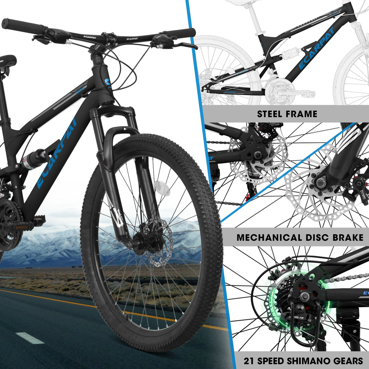 A26207 26 Inch Steel Frame Mountain Bike