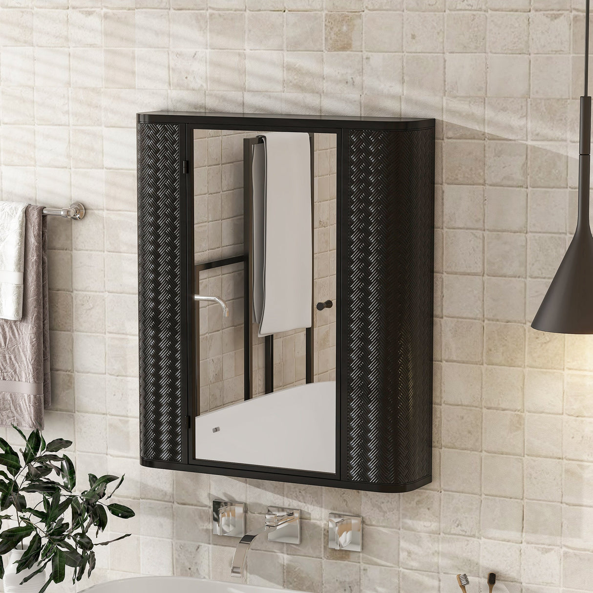 Wall-Mounted Bathroom Cabinet with Mirror
