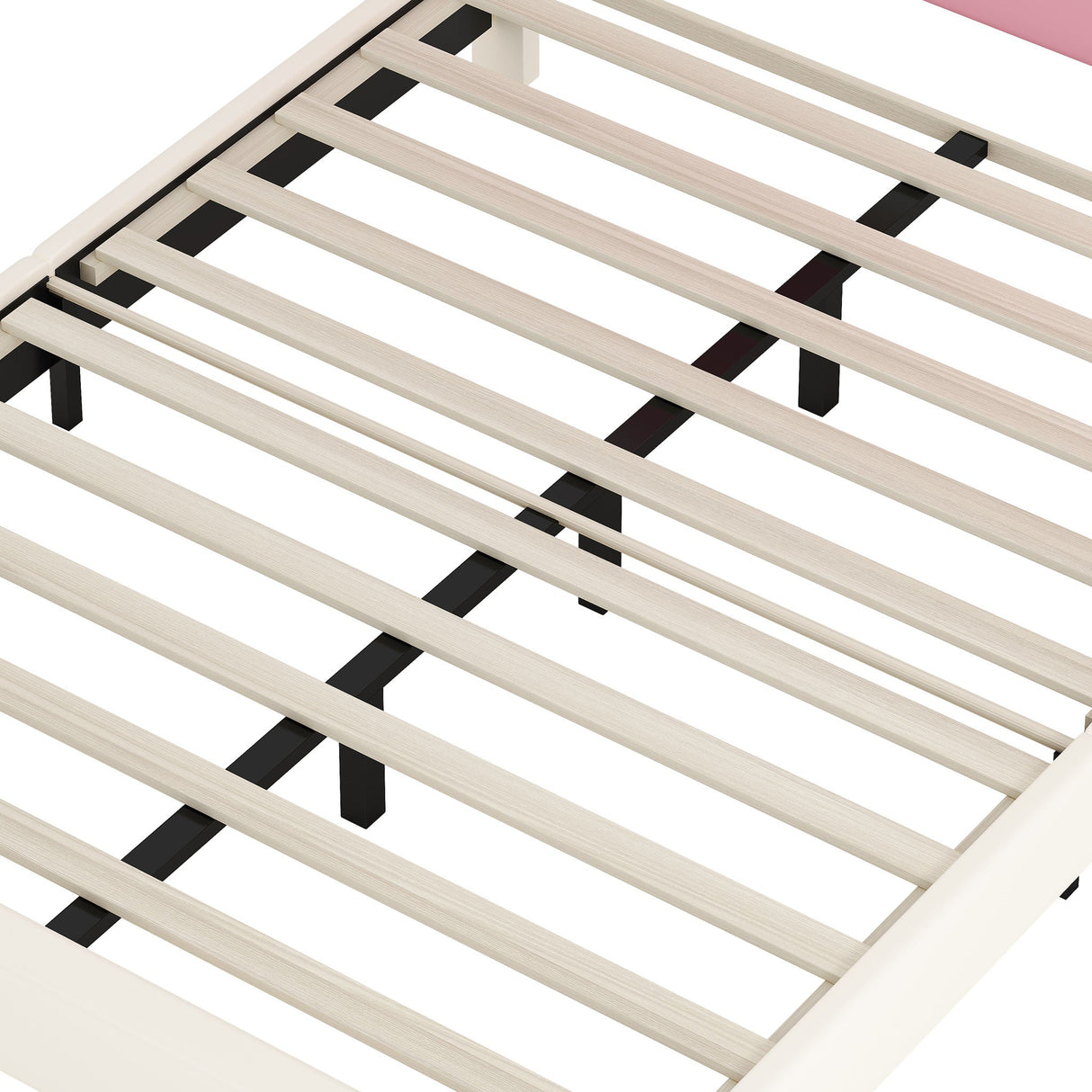 Upholstered Princess Platform Bed With Crown Headboard