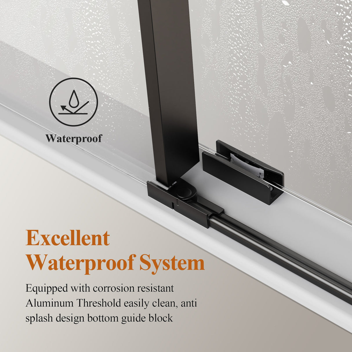 Frameless Single Sliding Shower Door
