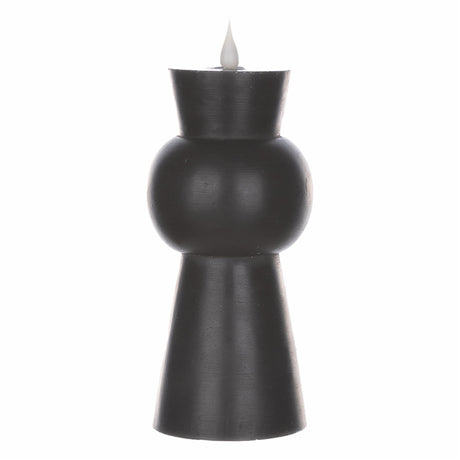 8.5" Black Simplux Designer LED Candle with remote (Set of 2) - Tuesday Morning - Candles
