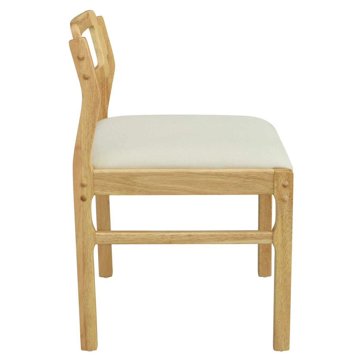 TOPMAX Modern 5-Piece Extendable Wood Dining Table Set