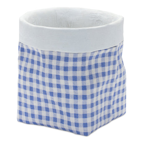 Gingham Sack Design Stone Planter (Set of 2)