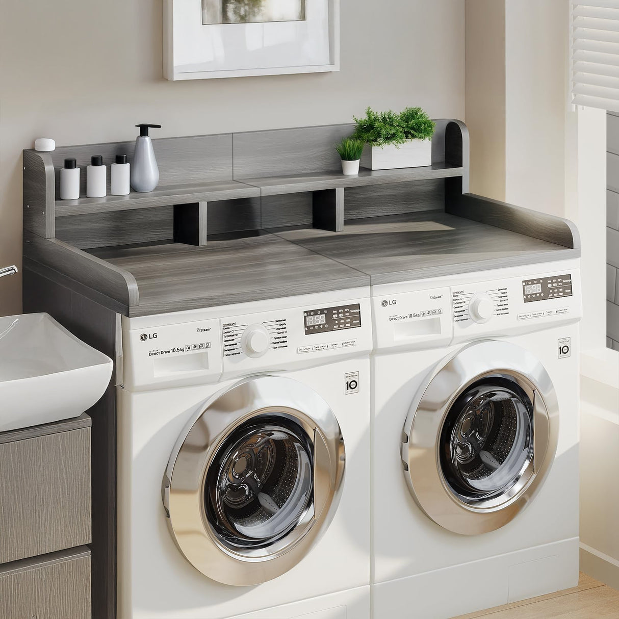 Washer Dryer Countertop with Non-slip Pads