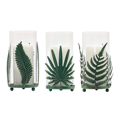 Metal-Leaf-Candle-Holder-(Set-of-6)-Candle-Holders