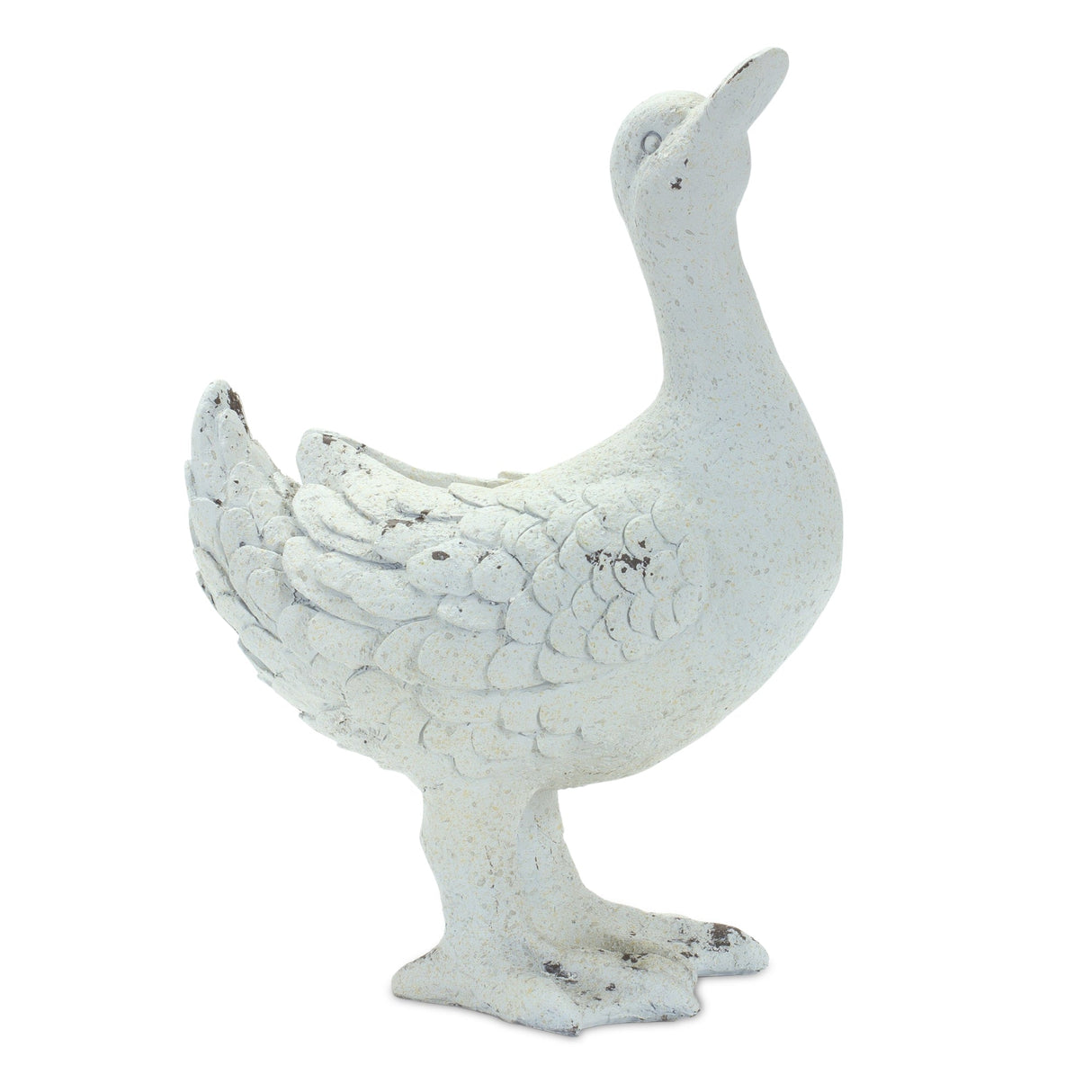 Stone duck garden statue (set of 2)