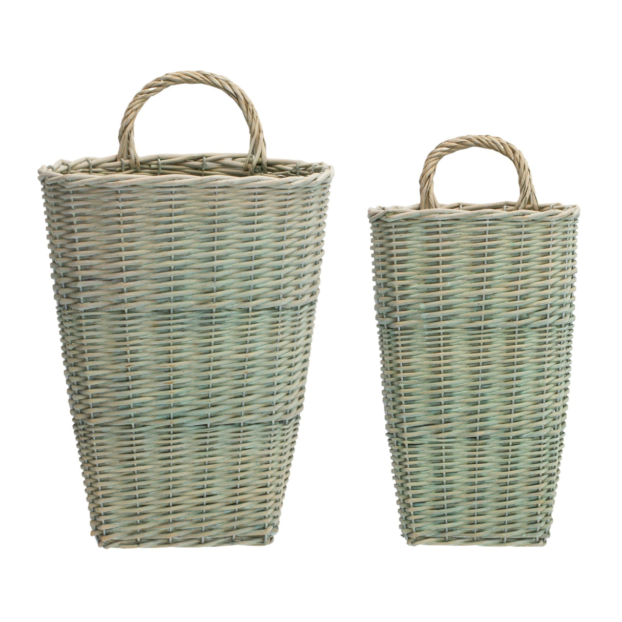 Sage-woven-wicker-wall-baskets-(set-of-2)-Decorative-Baskets-&-Storage