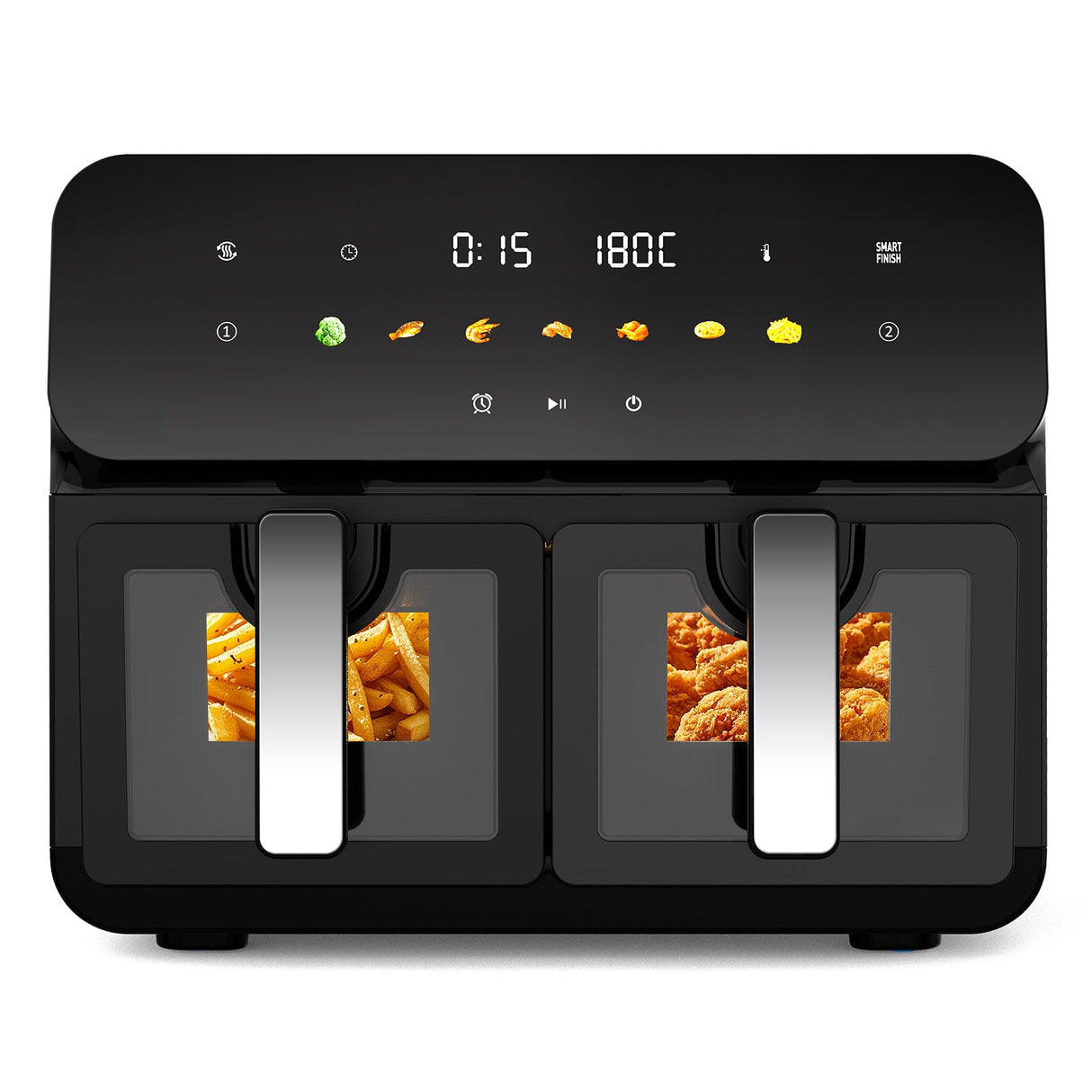 10QT Dual Air Fryer with Double Basket Design