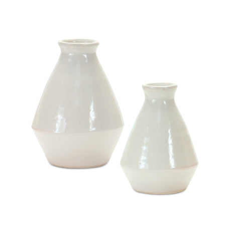 Modern-Terra-Cotta-Tapered-Vase-(Set-of-2)-Vases