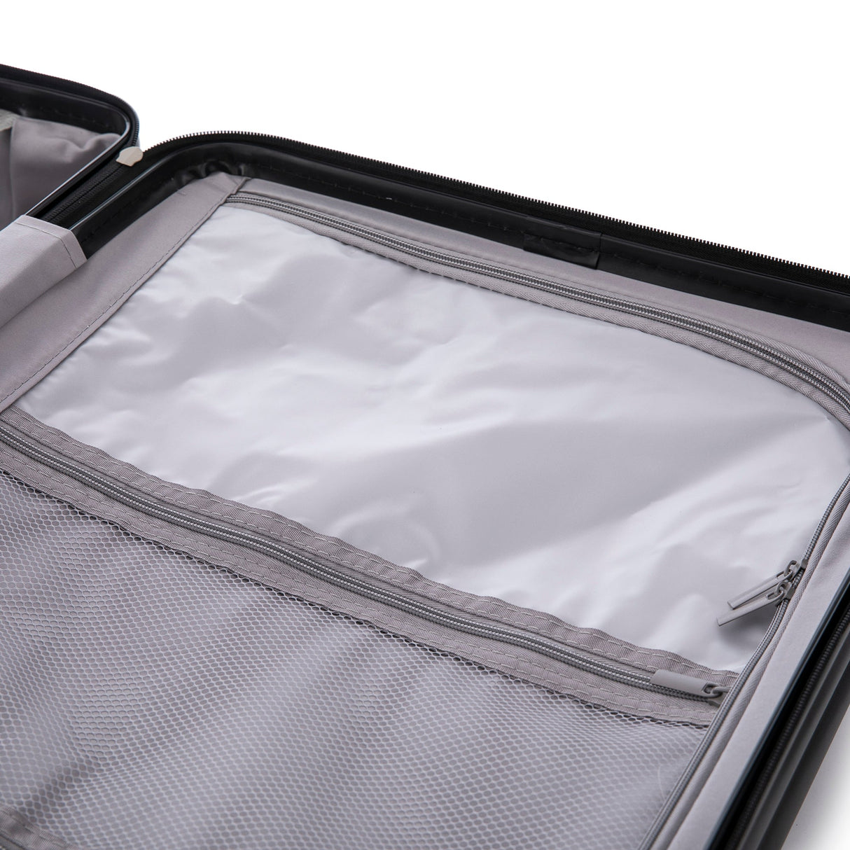 ABS Spinner Wheel Luggage Carry On Suitcase with Cup Holder and USB Port