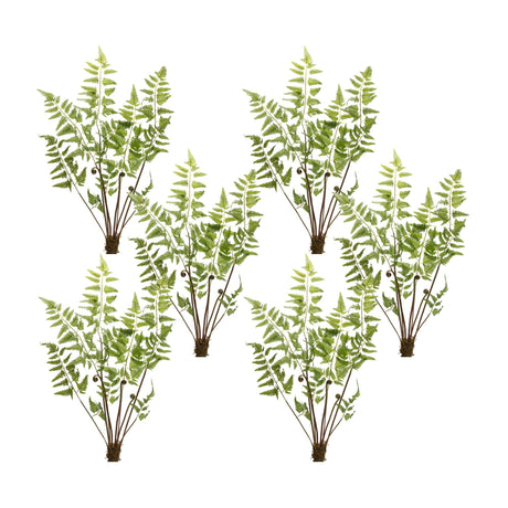 Varigated-fern-bundle-with-sprout-accents-(set-of-6)-Artificial-Flowering-Plants