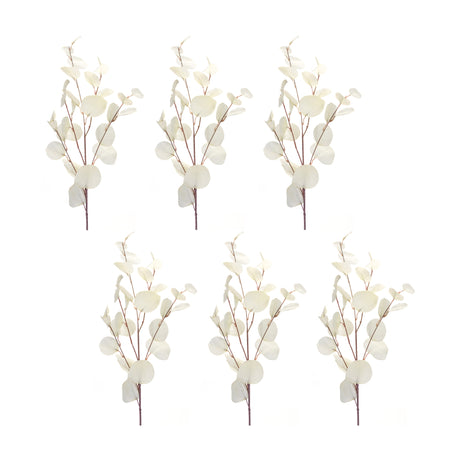 Ivory-Silver-Dollar-Eucalyptus-Leaf-Spray-(Set-of-6)-Artificial-Non-Flowering-Plants
