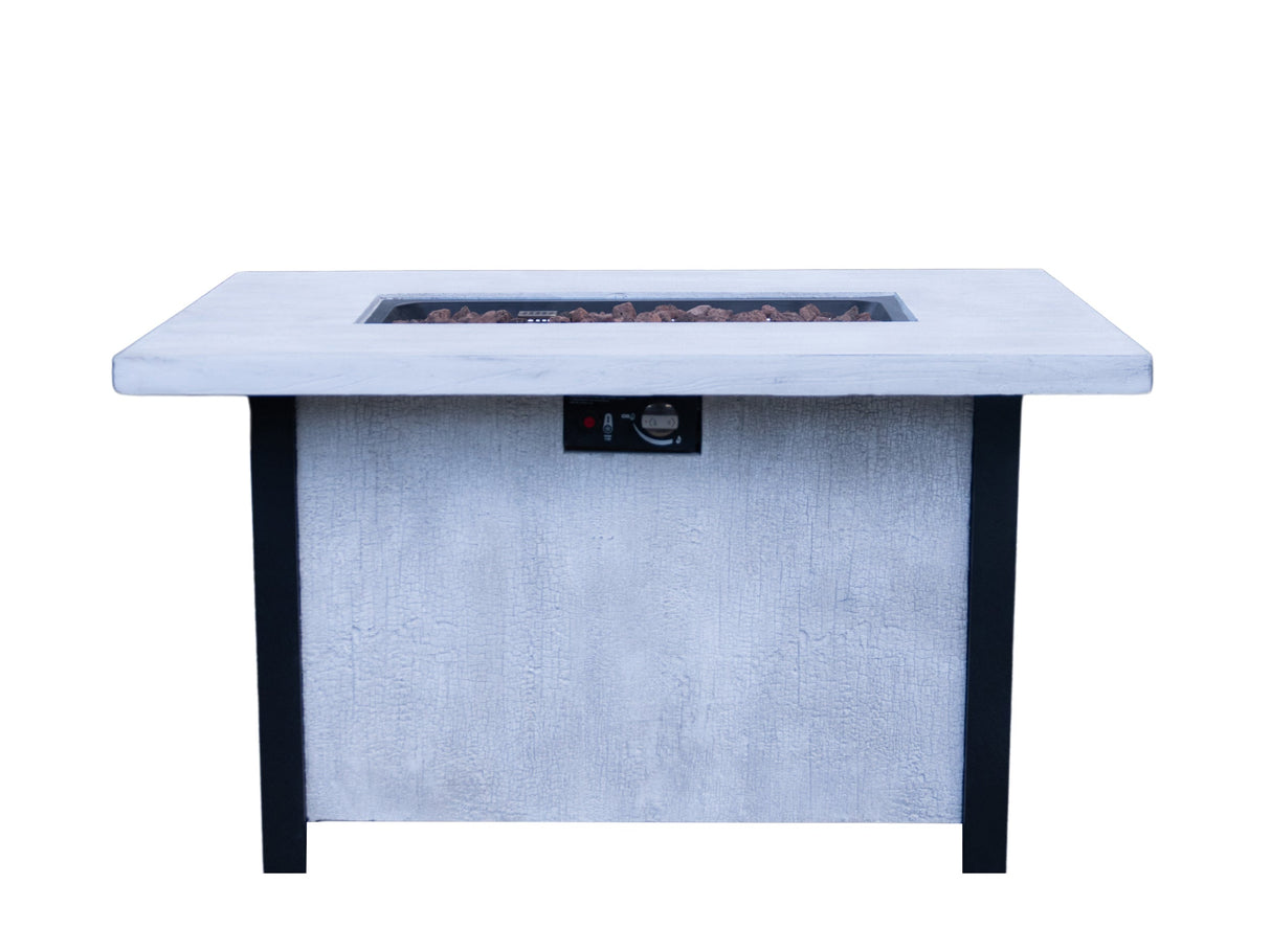 44"W x 25"H Outdoor Propane Fire Pit Table, 50,000 BTU
