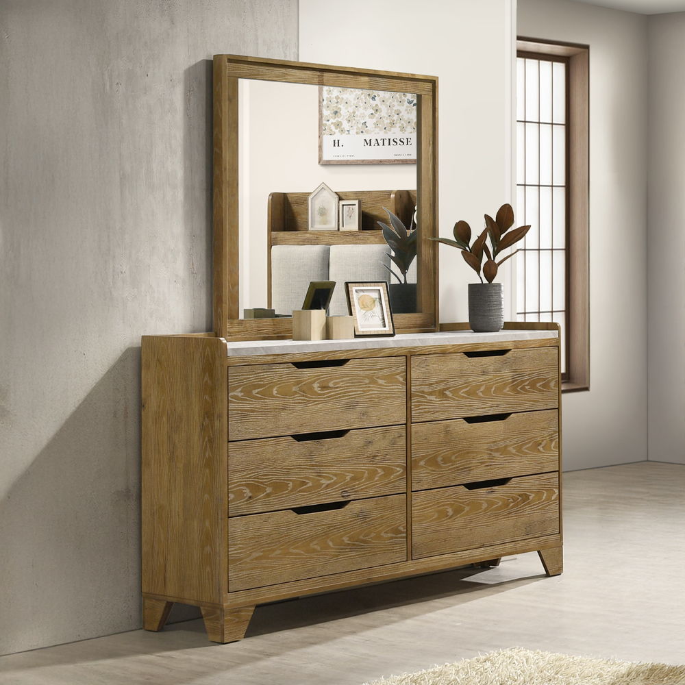 Garcia - Mirror - Light Brown