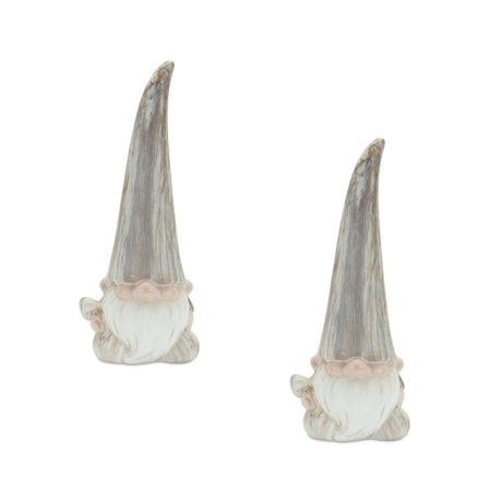 Modern-Marble-Finish-Terra-Cotta-Gnome-Figurine-(Set-of-2)-Figurines