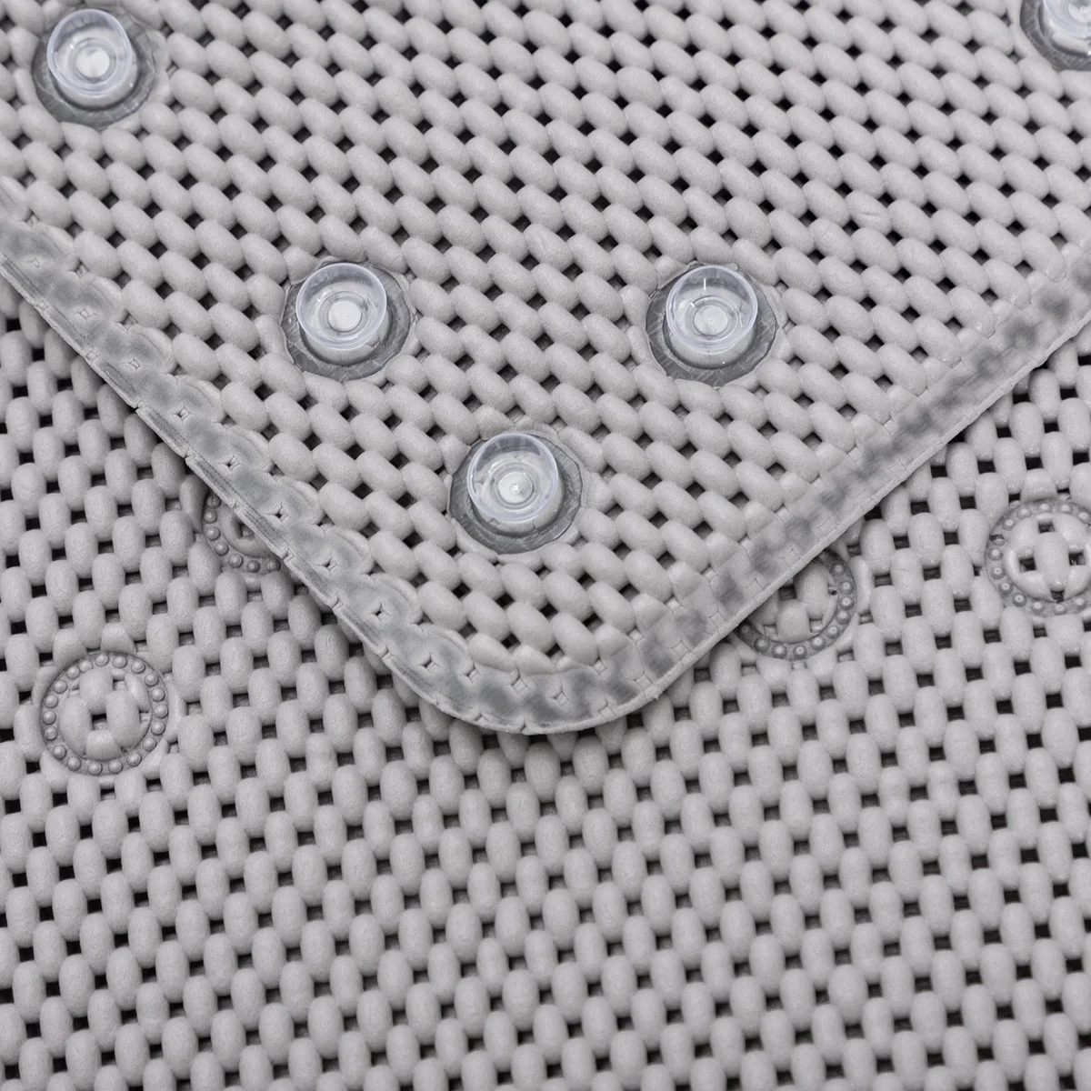 36 in. x 17 in. Non-Skid Double Foam Bath Mat with 58 Suction Cups