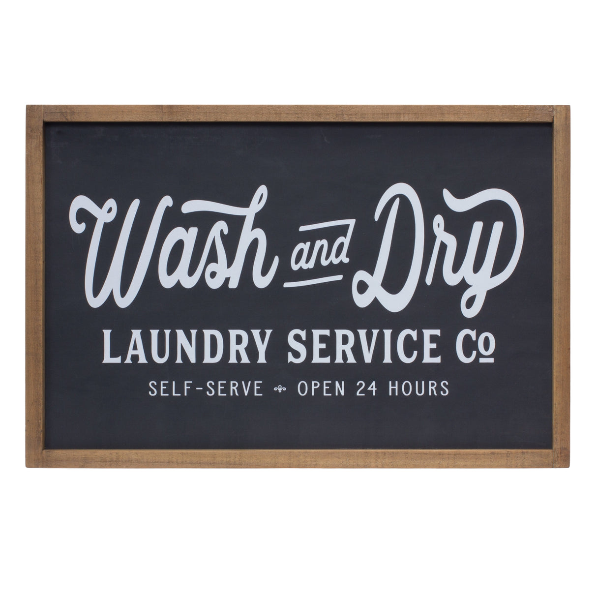 Wood laundry sentiment sign 18.25"l