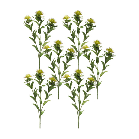 Green-Thistle-Floral-Spray-(Set-of-6)-Artificial-Flowering-Plants