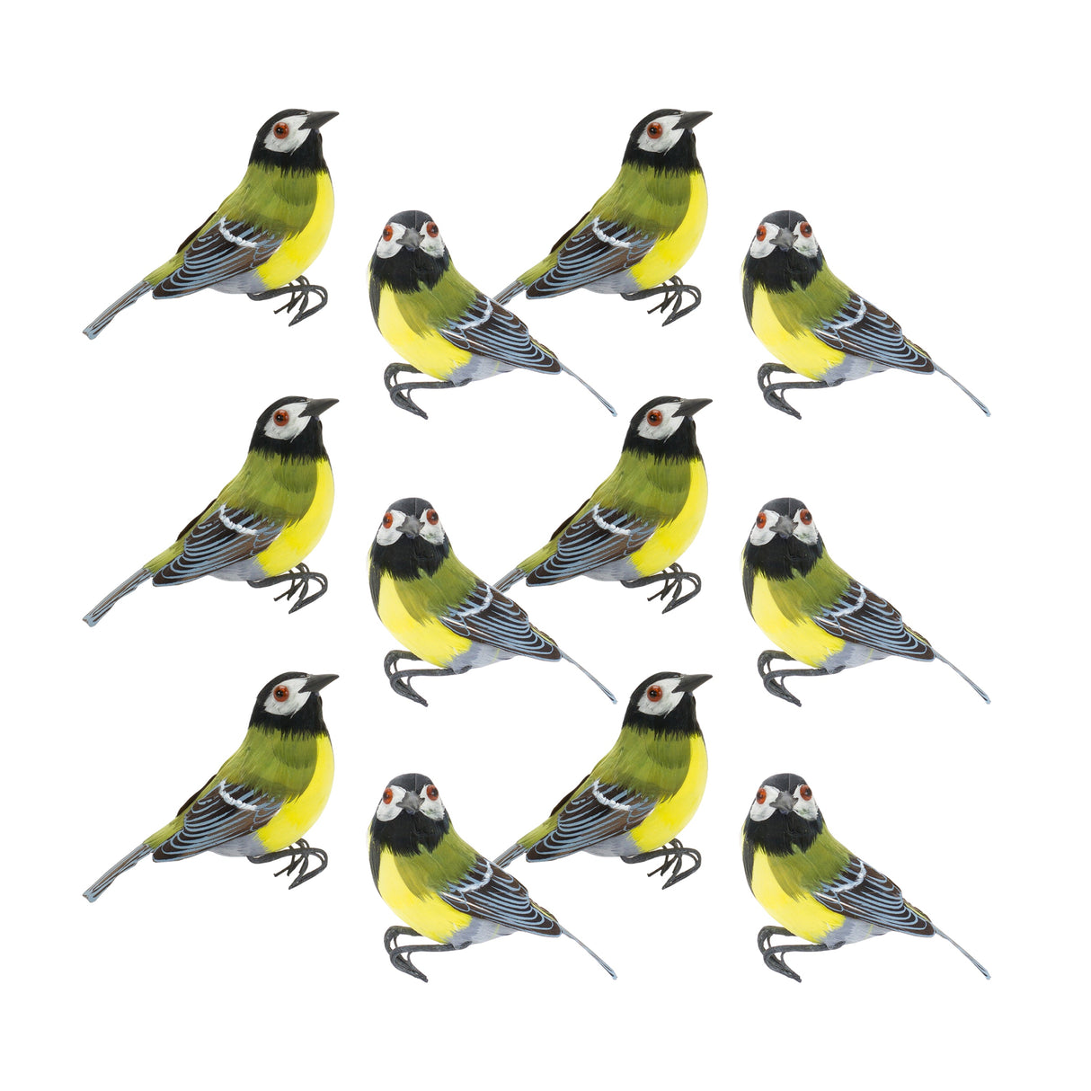Foam Bird Decoration (Set of 12)