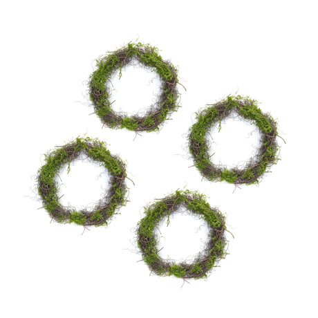 Moss-Leaf-Twig-Wreath-(Set-of-4)-Wreaths-&-Garlands