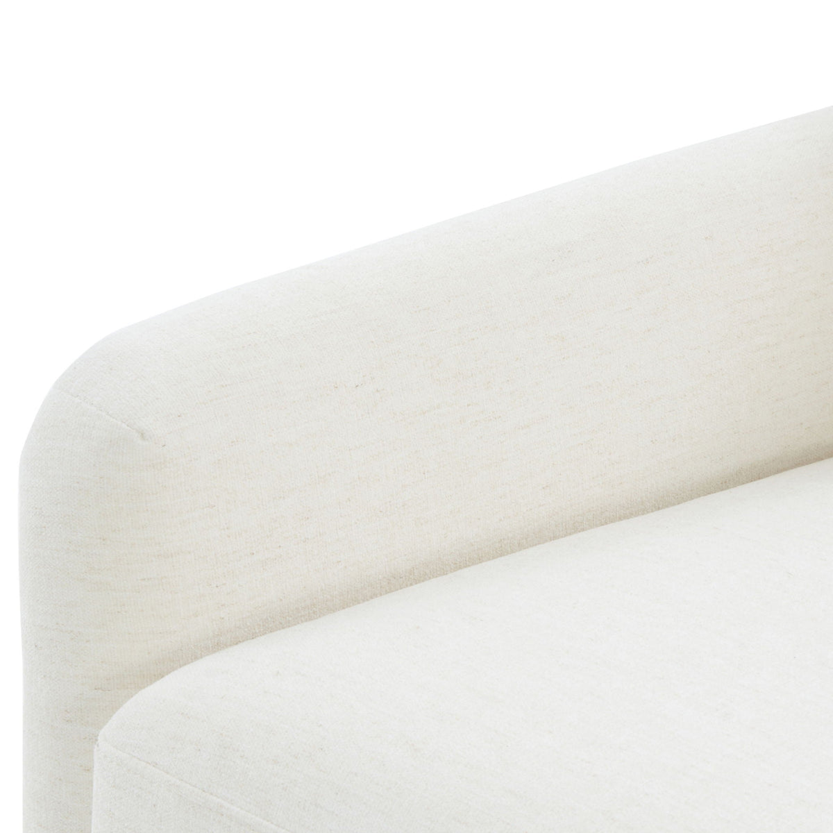 Cream Swivel Accent Chair with Antique Brass Nailhead Trim