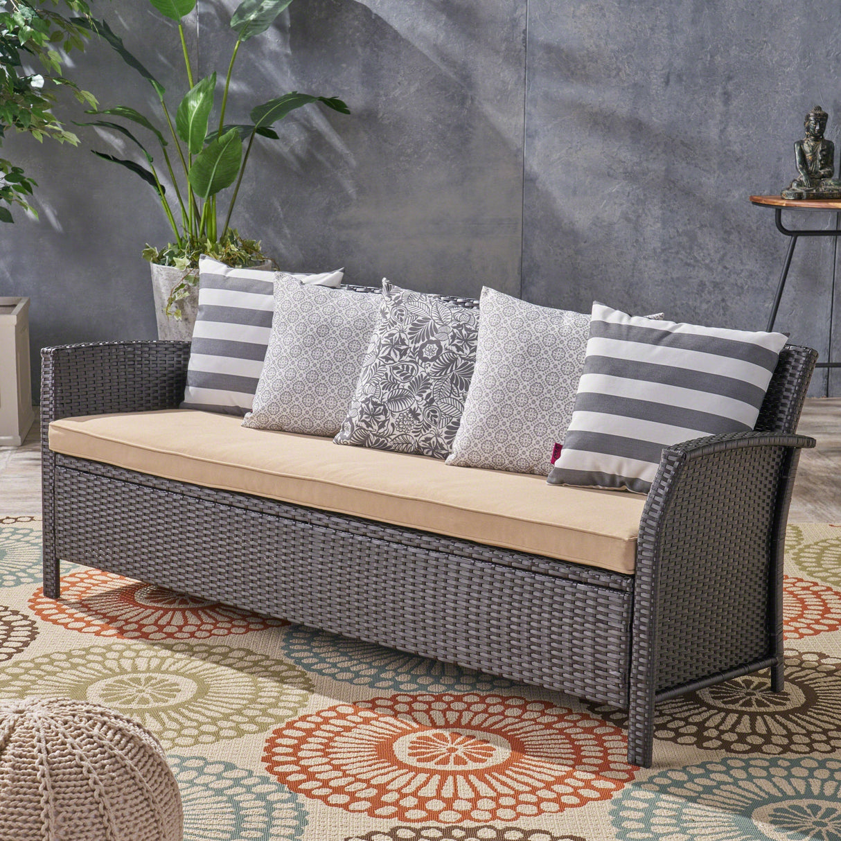 St Lucia 3 Seater Outdoor Sofa