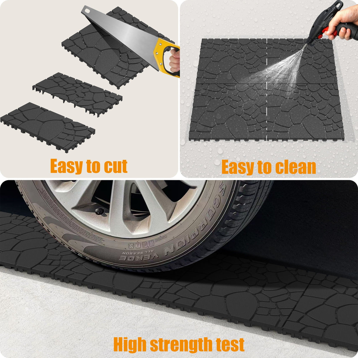 Stone Texture Patio Deck Tiles, Diy Module Interlocking Decking Floor Tiles