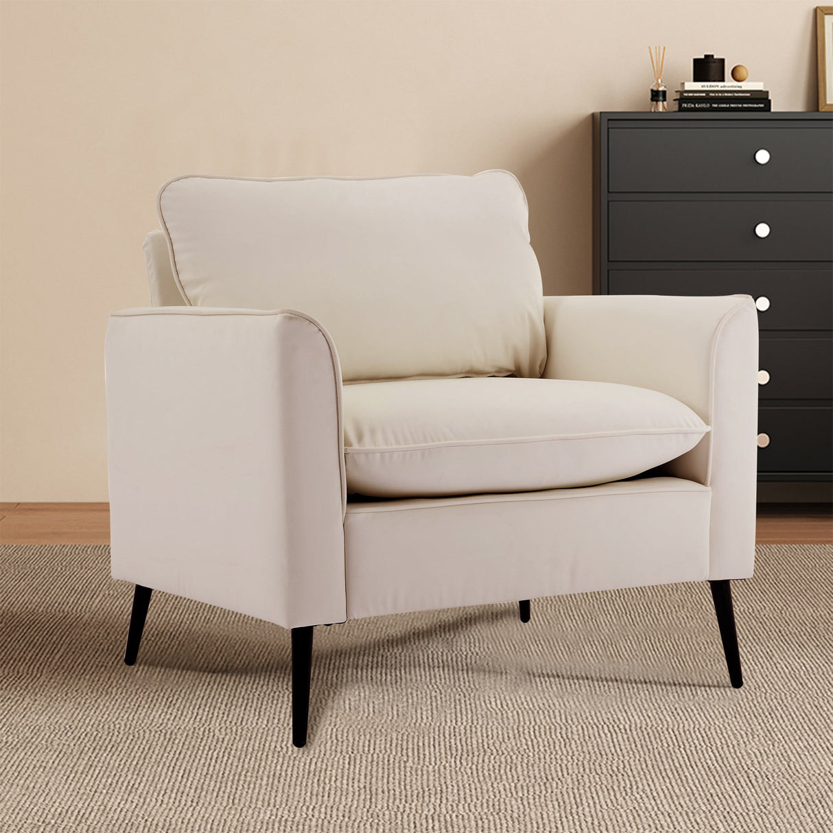 TS Cat Paw Leather Upholstered Sofa 2PC