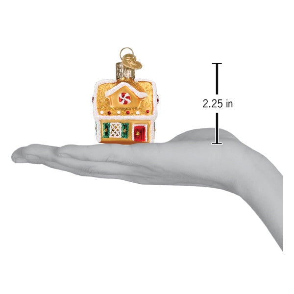 Mini Gingerbread House Ornament 2.25 x 1.75 x 1.25