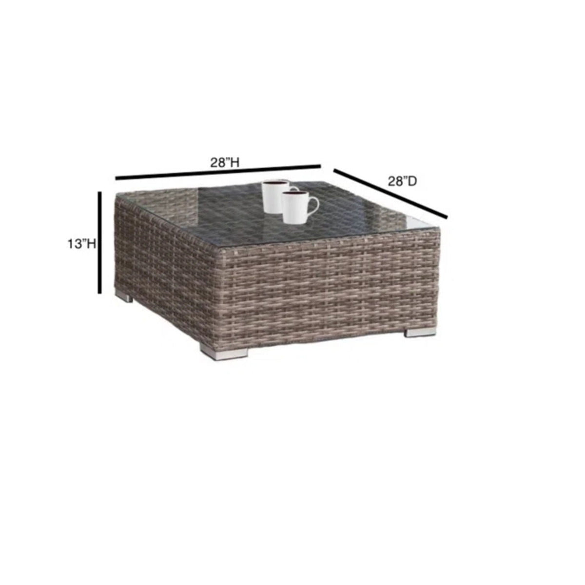 Outdoor Wicker Seating Group With Cushions