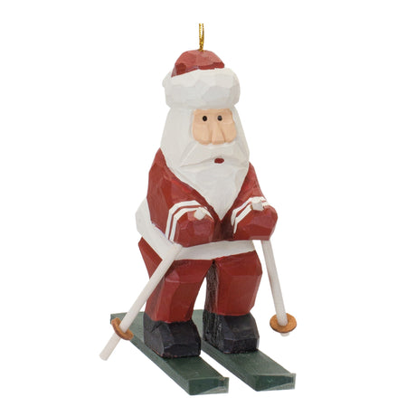 Santa-on-Skis-Ornament-(Set-of-6)-Christmas-Ornaments
