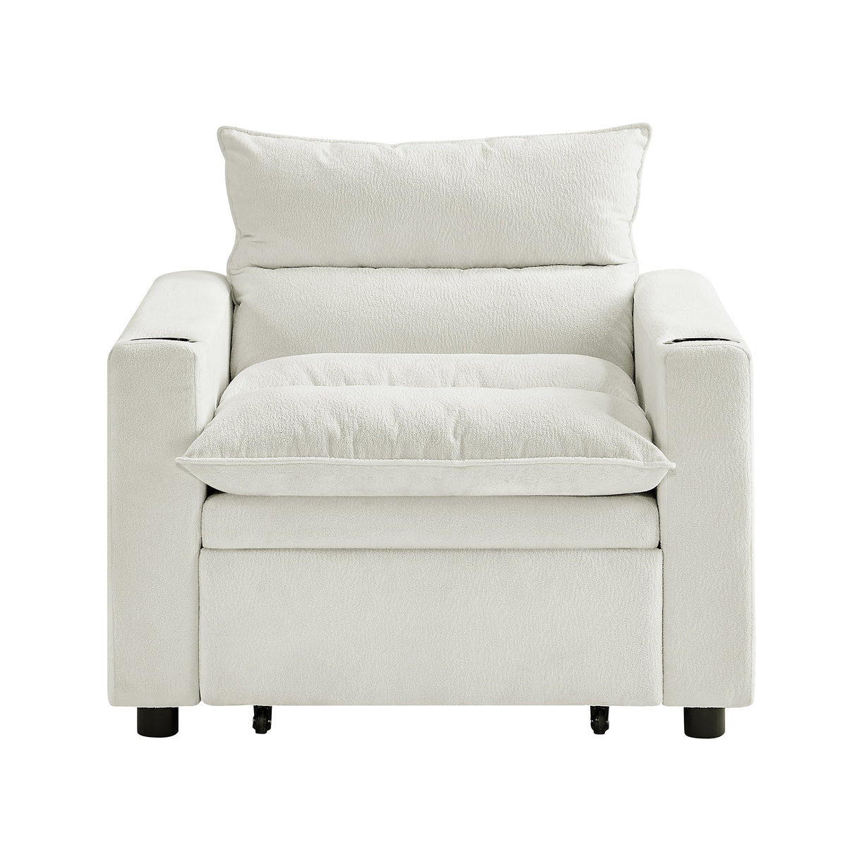 Sleeper Sofa Chair Bed - Convertible 3-in-1 Design