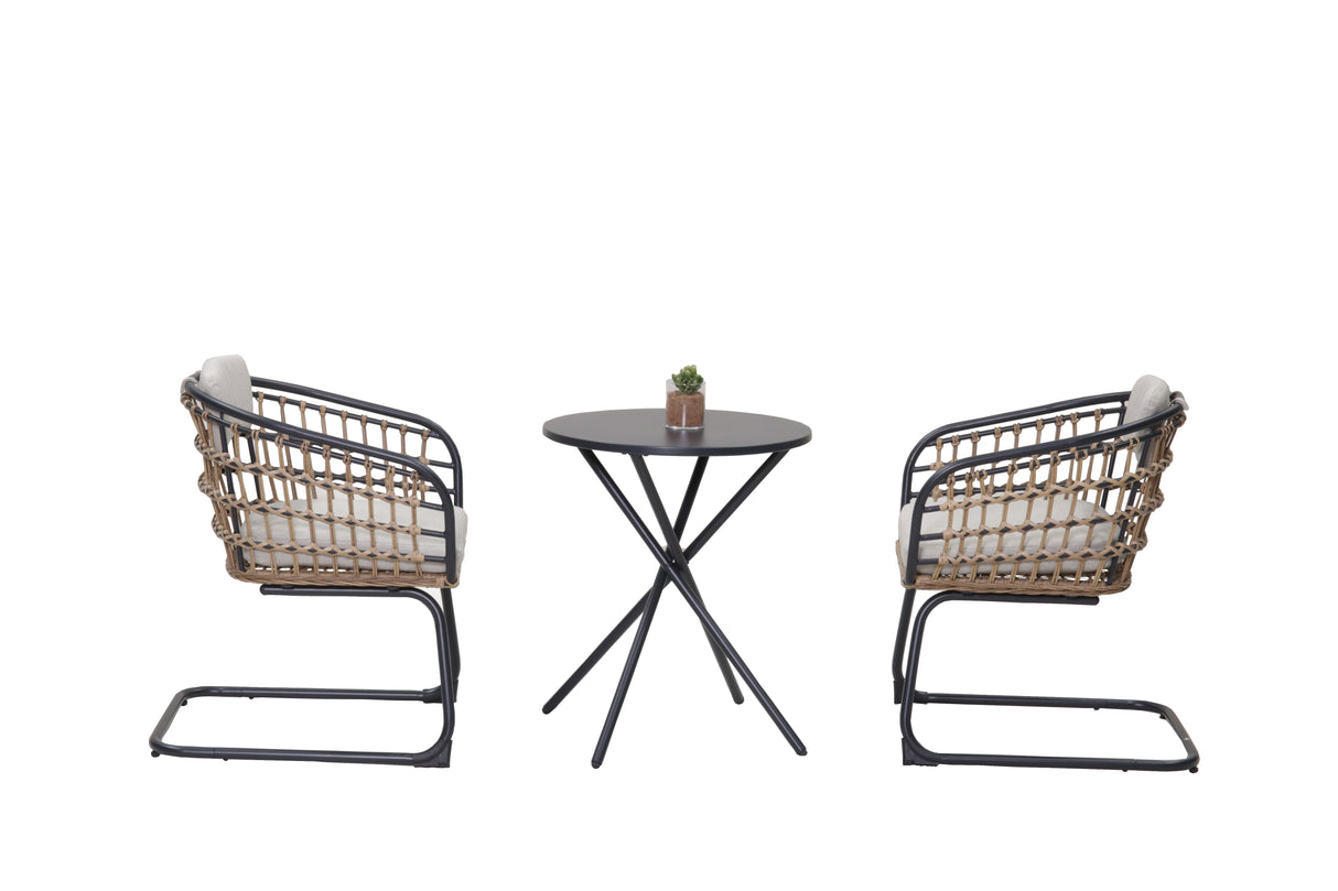 3-Piece Outdoor Wicker Bistro Set