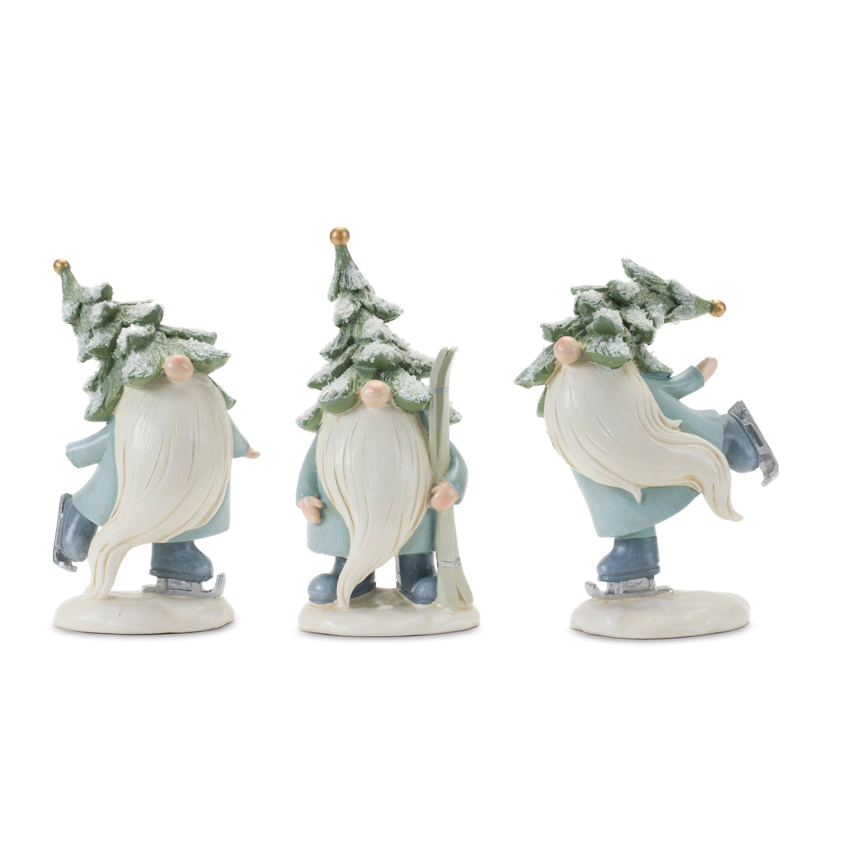 Pine-Tree-Gnome-with-Skis-and-Skates-(Set-of-3)-Christmas-Decor