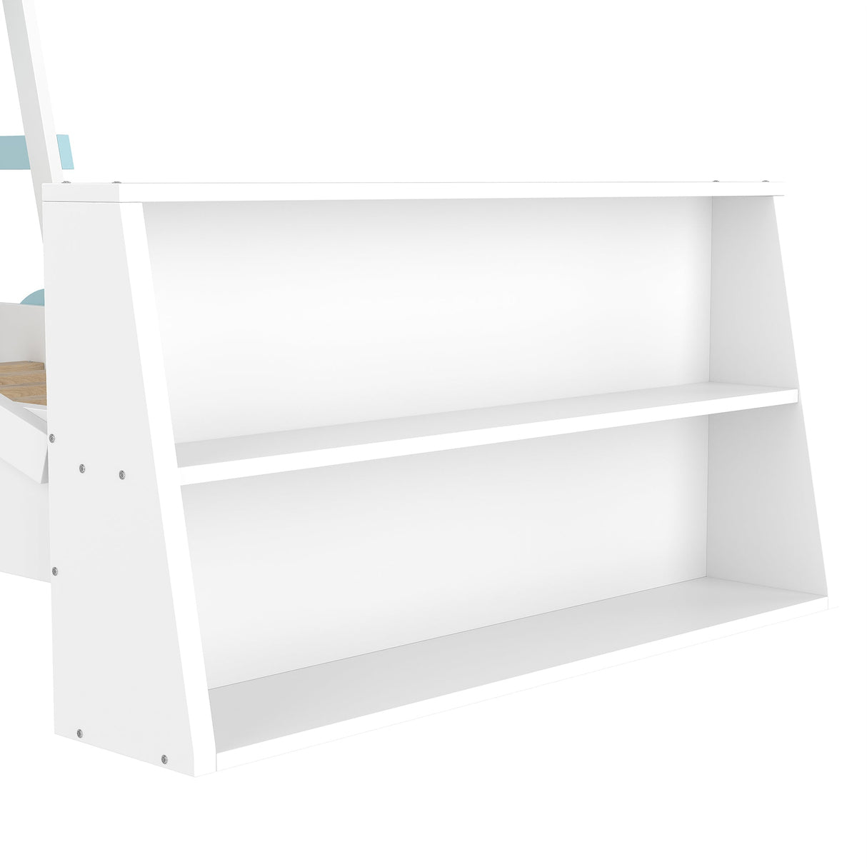 Twin Size Car Bed with Storage Shelves