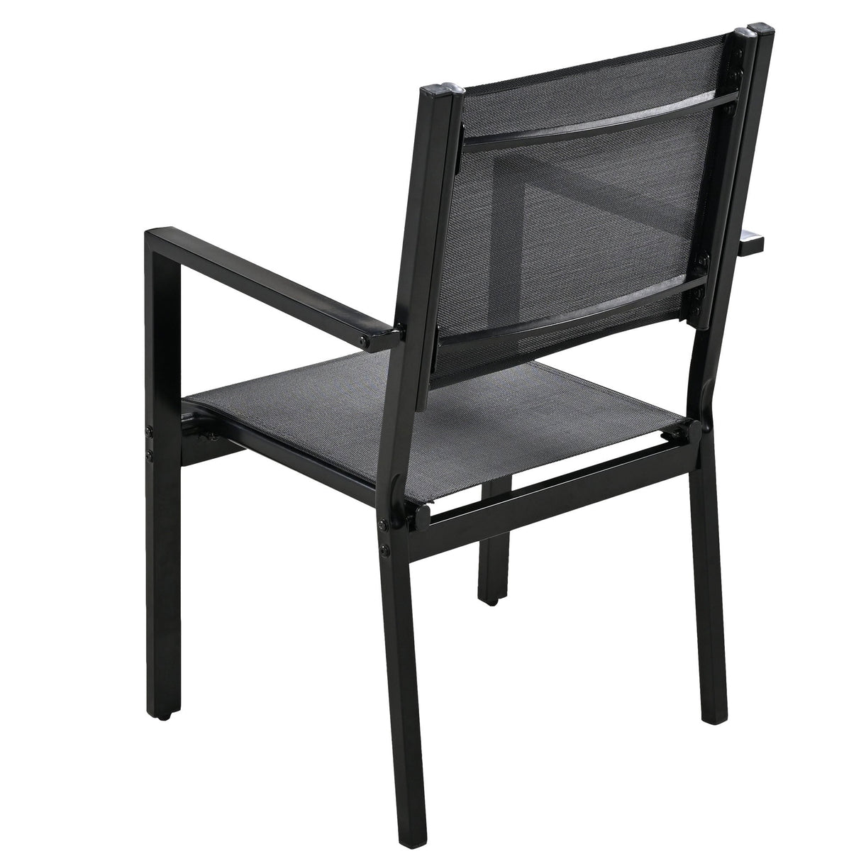6-Person Modern Steel Outdoor Dining Set
