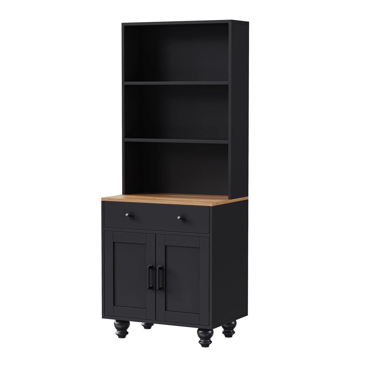 On-Trend Farmhouse Storage Cabinet with Adjustable Shelves