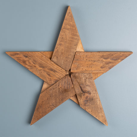 Pine-Wood-Star-Decor-(Set-of-2)-Wall-Accents
