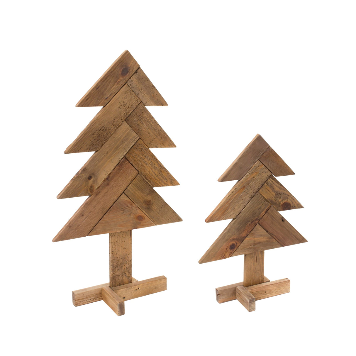 Rustic-Wood-Pine-Tree-(Set-of-2)-Christmas-Decor