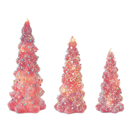 LED-Tree-with-Rainbow-Pearl-Ornaments-(Set-of-3)-Christmas-Ornaments