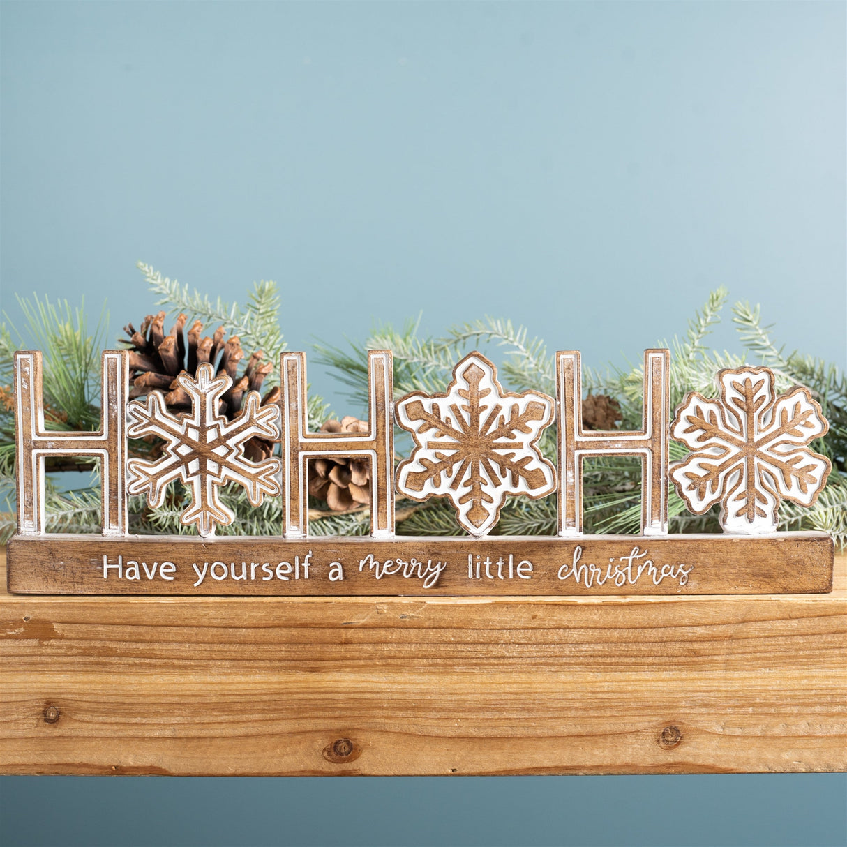 Ho Ho Ho Tabletop Sentiment Sign (Set of 2)