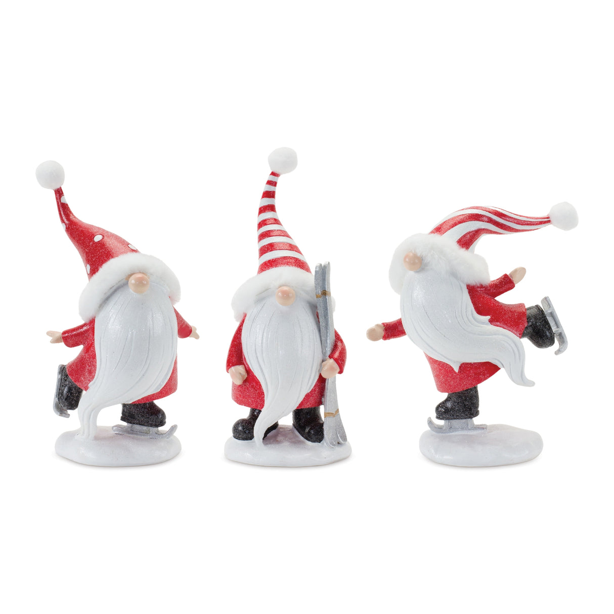 Winter-Sport-Gnome-Figurines-(Set-of-3)-Christmas-Decor