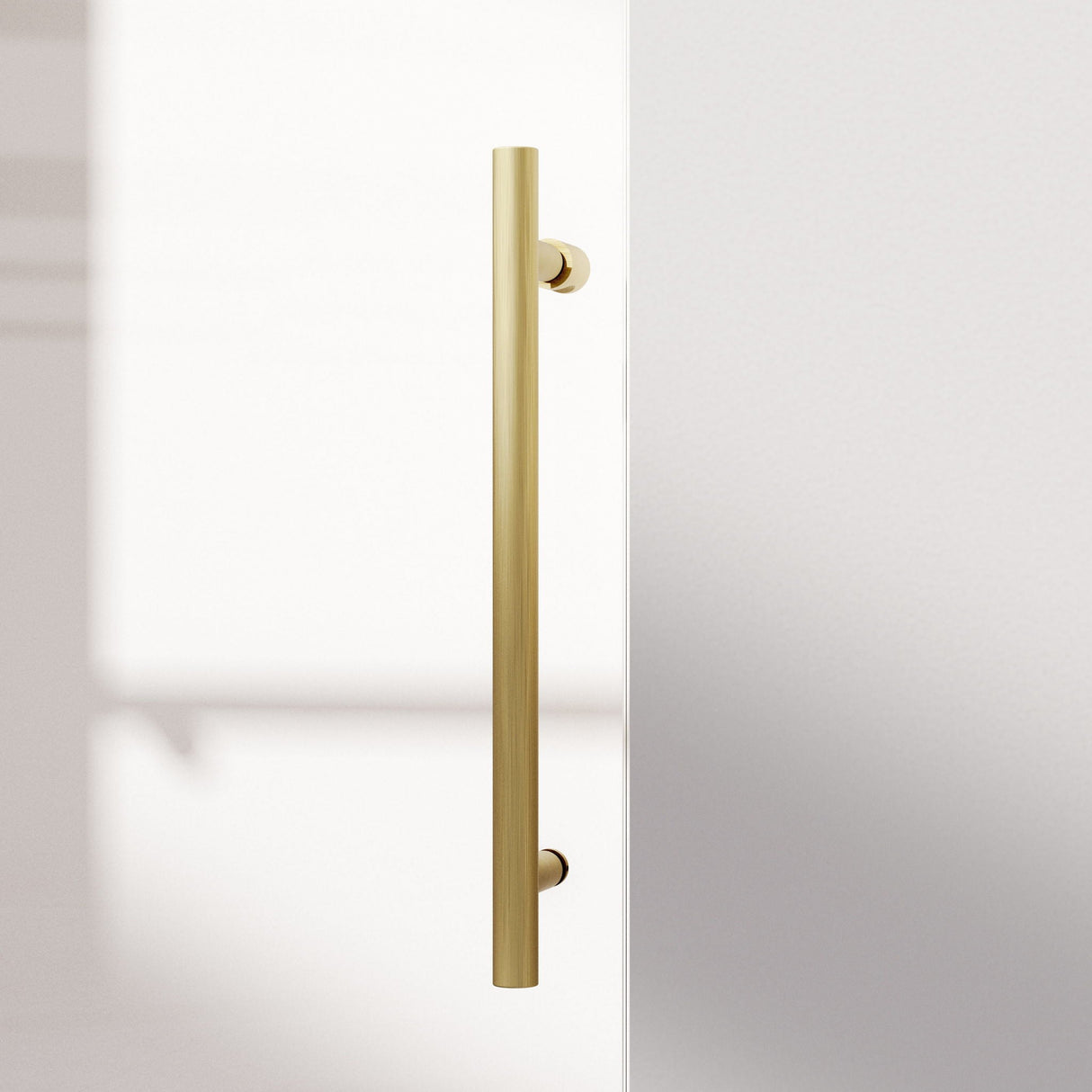 Frameless Single Sliding Soft Close Shower Doors, 5/16" Sgcc Tempered Glass