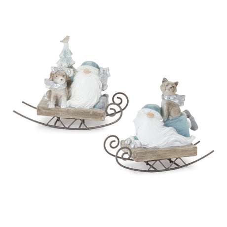 Gnome-on-Sled-Figurine-(Set-of-2)-Christmas-Decor