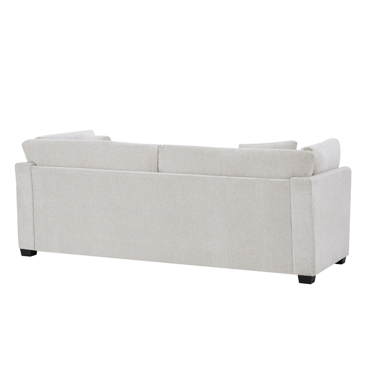 83.5" Modern Flared Arms Sofa (Beige)