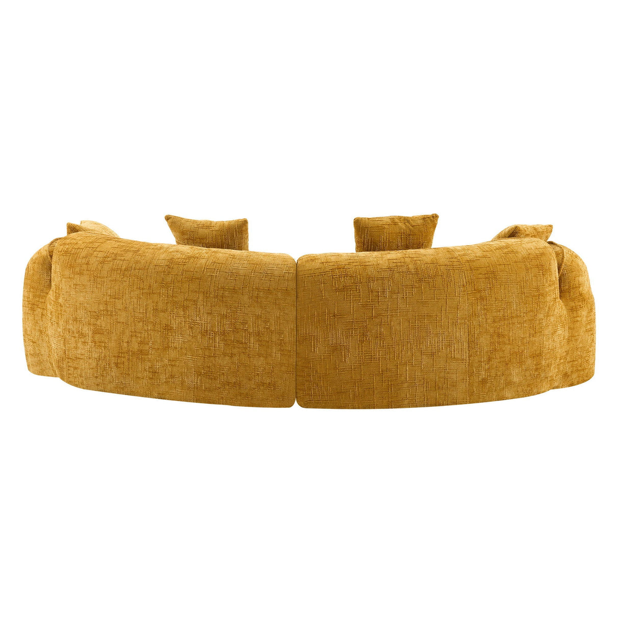 Curved Compressed Sofa, Nordic-Style Design For Living Room