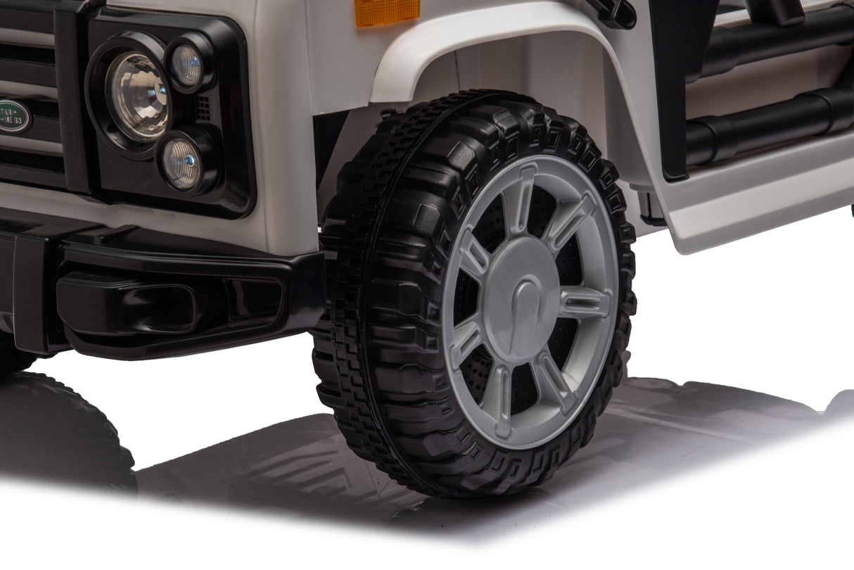 Electric Ride-On Car for Kids with Leather Seat and Four-Wheel Drive