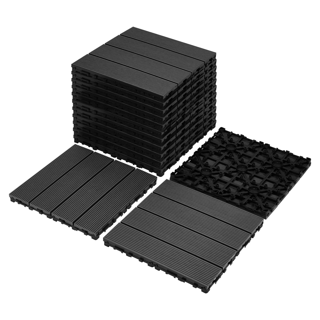 Tiles 9PCS Waterproof Outdoor and Indoor Flooring for Patio, Balcony, Porch, Backyard, Bedroom