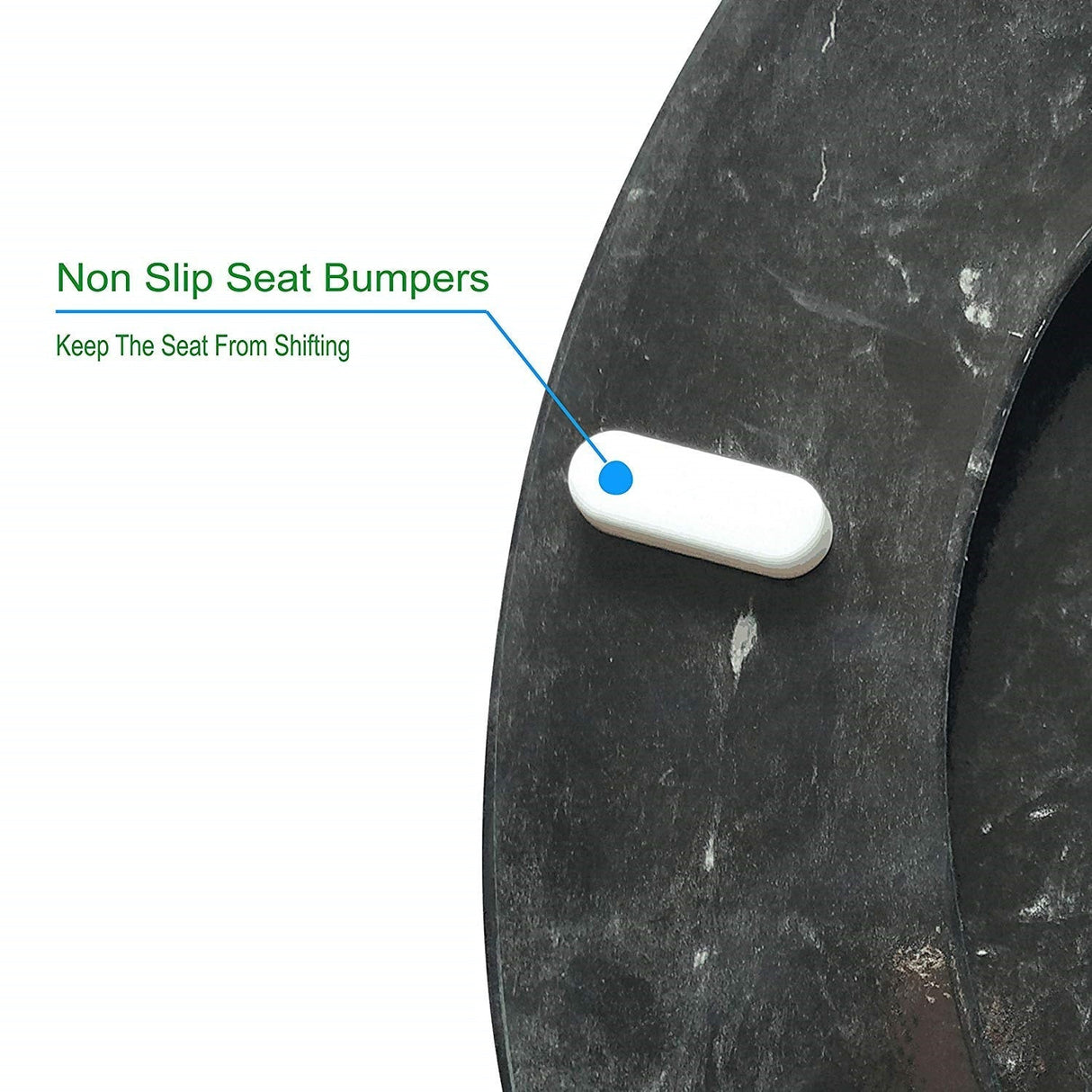 J&V Textiles Round Toilet Seat with Easy Clean & Change Hinge