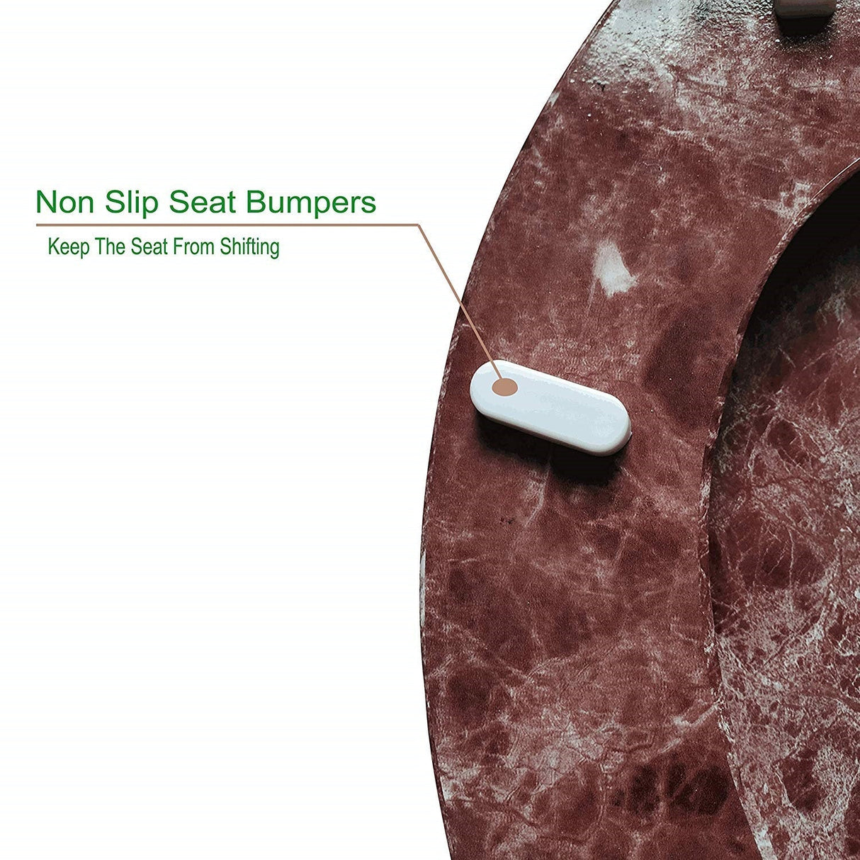 J&V Textiles Round Toilet Seat with Easy Clean & Change Hinge